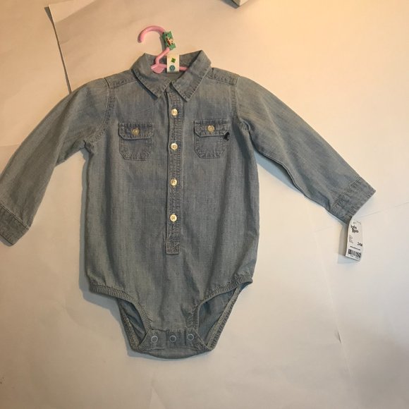 Oshkosh B'gosh button-front bodysuit size 24M - Picture 6 of 12